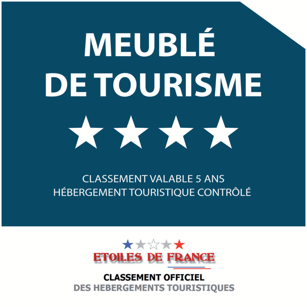 Meublé de tourisme classé 4 étoiles – écusson officiel